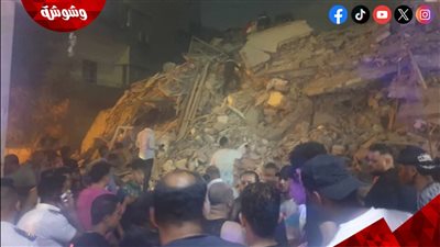 انهيار عقار الفنان الراحل نور الشريف في السيدة زينب ومصرع وإصابة عدد من المواطنين‎