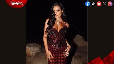 نادين نجيم بإطلالة جريئة في حفل زفاف نجل إيلي صعب