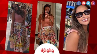 	بهجة الصيف تتجسد في إطلالة داليا البحيري وسط الورود والفواكه