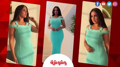  بإطلالة فيروزية ناعمة.. درة تخطف الأنظار في أحدث ظهور لها 