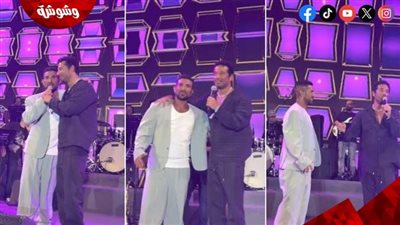 مهرجان مراسي يشهد مزاحًا طريفًا من أحمد سعد لشقيقه: أهم صوت في الوطن العربي   