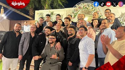 قبل حفل زفافه.. أحمد جمال يحتفل وسط أهله وأصدقائه في طنطا