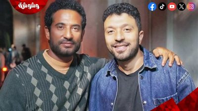 عمرو سعد في الحارة الشعبية بمدينة الإنتاج الإعلامي بسبب 