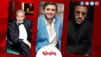 صبري فواز ومصطفى خاطر وأحمد داوود في عزاء محمد عبد الحميد