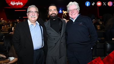 حسين فهمي يشارك في العرض الخاص لفيلم 