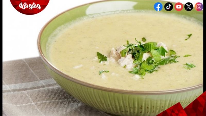 شوربة الدجاج والمشروم