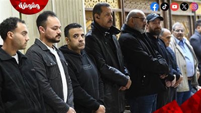 أحمد السقا يقدم واجب العزاء في والدة نضال الشافعي 