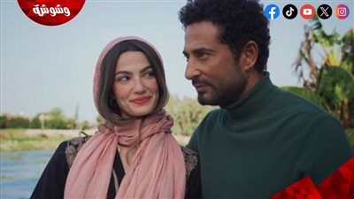 تارا عماد تشارك جمهورها بصور بصحبه عمرو سعد من كواليس مسلسل إفراج
