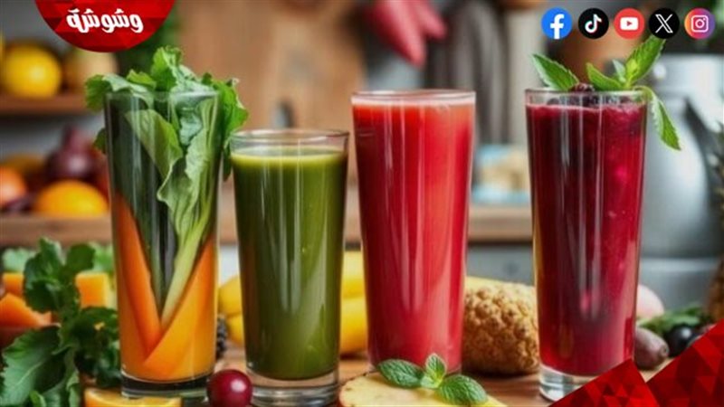 مشروبات صحية وخضروات