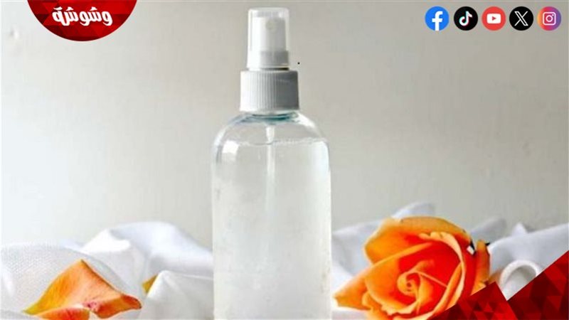 تونر ماء الورد والنشا