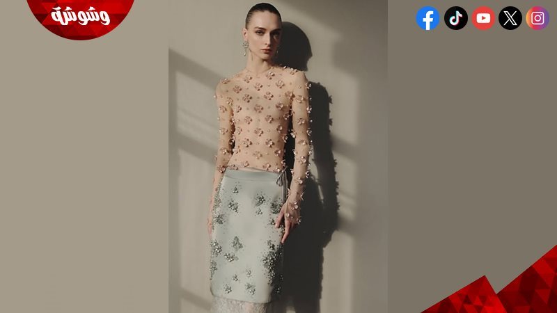 أناقة ناعمة بتطريز