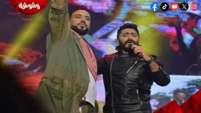 تامر حسني وفرنش مونتانا يشعلان أجواء شم النسيم بحفل ضخم بالسخنة