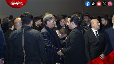 100 صورة من عزاء هاني شاكر بحضور نجوم الفن والإعلام