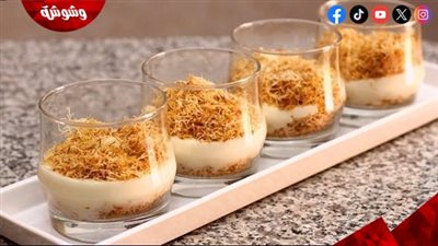 طريقة عمل كاسات الكنافة بالكاسترد في المنزل بخطوات سهلة