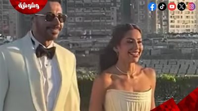 بإطلالة ناعمة.. ميرنا الهلباوي تتألق في حفل زفافها على أحمد السعدني
