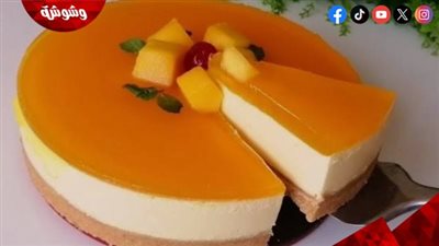 تشيز كيك بالمانجو.. حلوى صيفية بطعم منعش وقوام كريمي