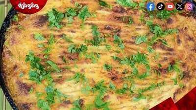 طريقة عمل طاسة بطاطس بيوريه بالدجاج وصوص المشروم.. وصفة شهية وسهلة
